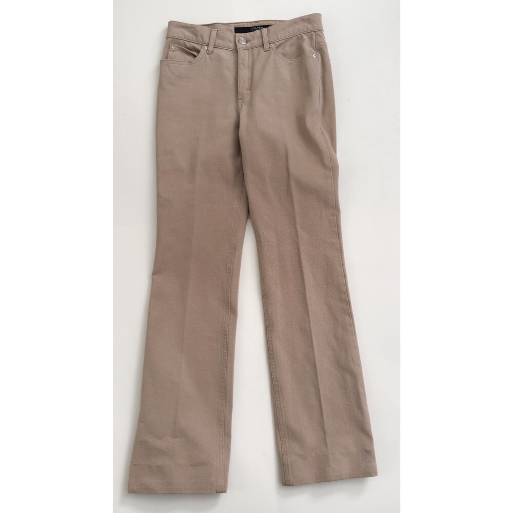 Escada Sport Chino Brown Cotton Women's Straight Leg Pants Size 34